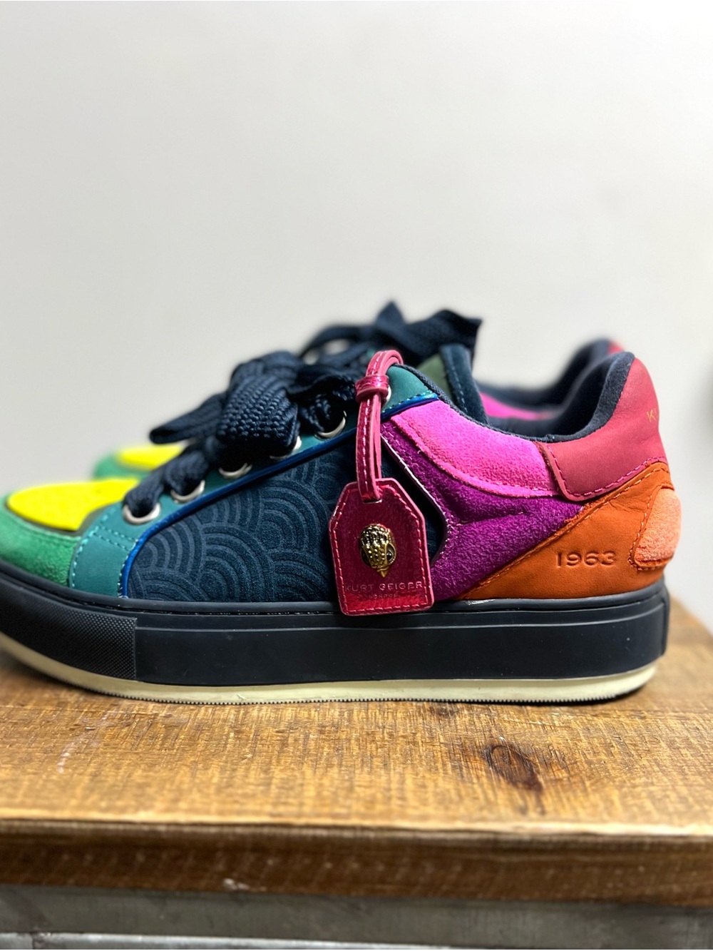 Kurt Geiger Southbank Tag Multi-Color Suede Sneakers